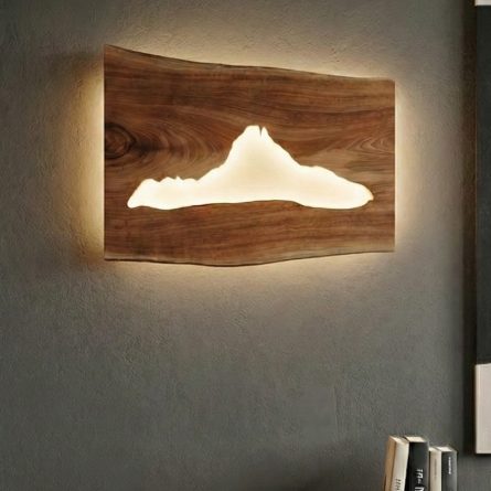 Cuadro Midi d'Ossau en Madera de Nogal Macizo